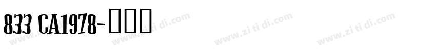 833 CA1978字体转换